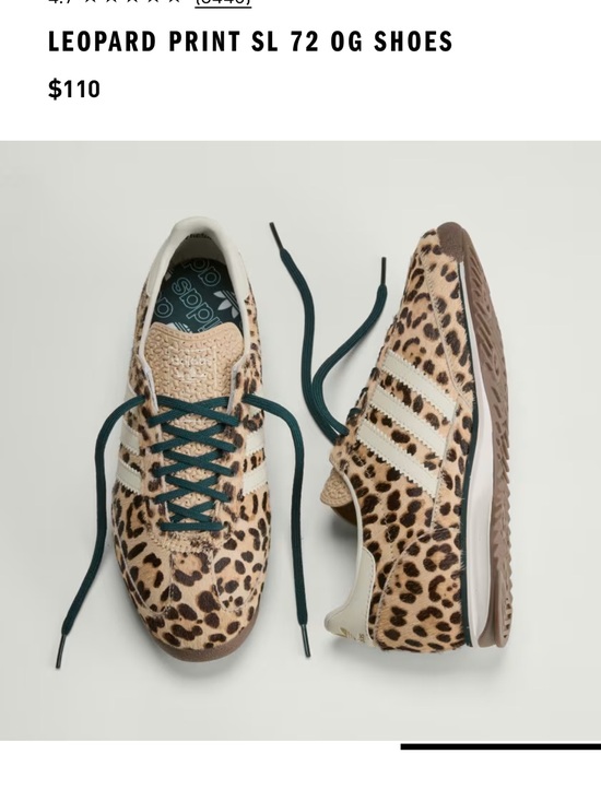 adidas Shoes - ADIDAS LEOPARD PRINT SL 72 OG SHOES